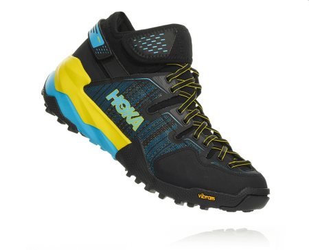 Hoka One One Sky Arkali Moški Pohodniški Čevlji Črna / Modra / Rumena SI-957048G